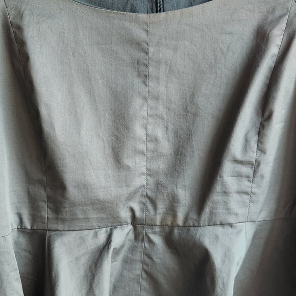 Sz8 Tibi Eco Poplin Peplum in Green Limestone - Tag 6, runs very large - Picture 10 of 12